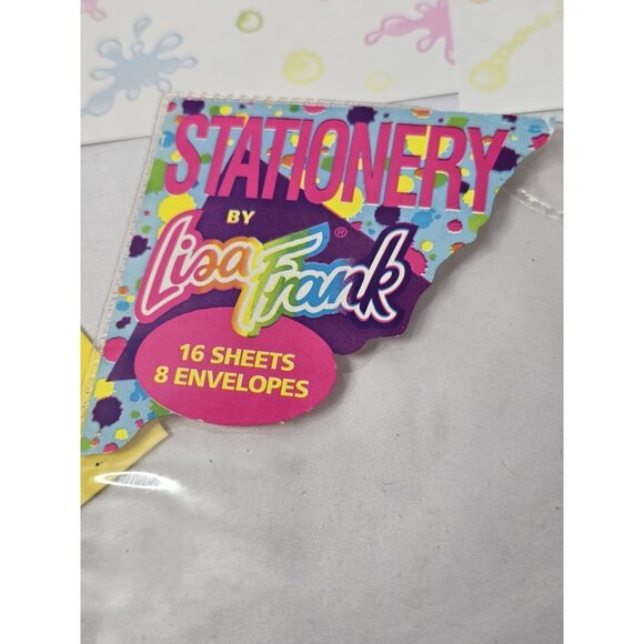 Vintage Lisa Frank Panda Painter rainbow stationary 9 Papers 5 Envelopes- Read - Picture 3 of 16